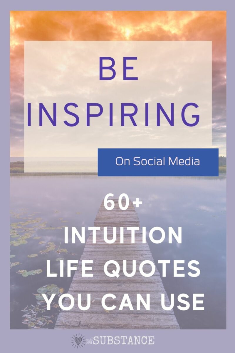 Intuition Life Quotes Pin