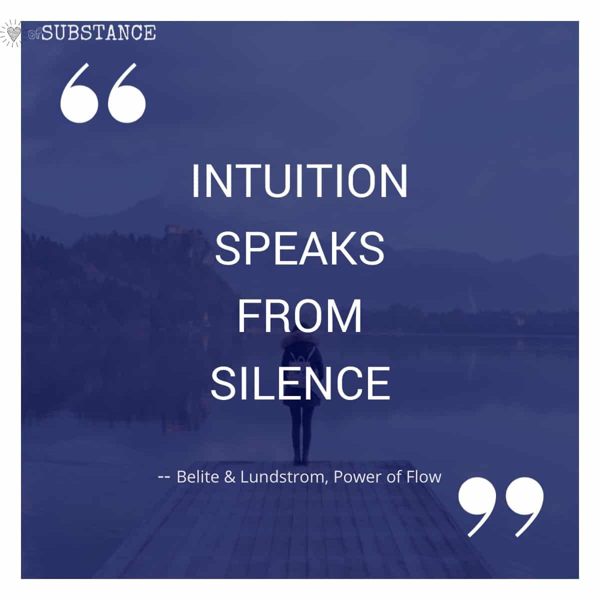 Intuition Speaks Quote Facebook Instagram Post
