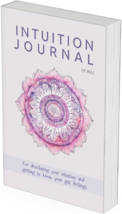 intuition journal for developing your intuition one to a page front cover